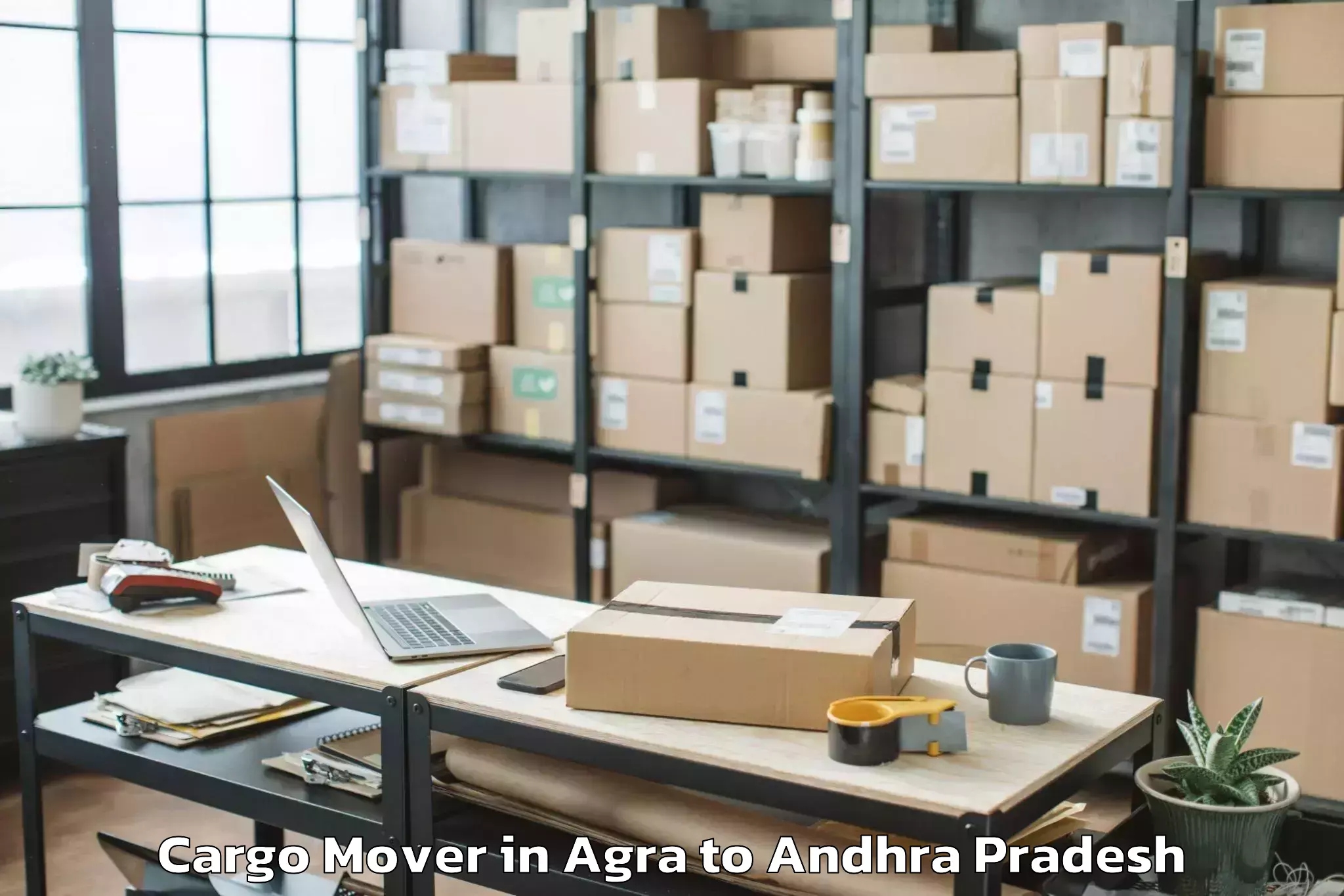 Reliable Agra to Peda Araveedu Cargo Mover